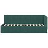 vidaXL Corner Bed Frame Dark Green 80 cm x 200 cm Velvet