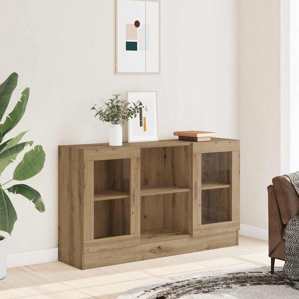 vidaXL Sideboard Artisan Oak 120x30.5x70 cm Engineered Wood