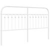 vidaXL Metal Replace Headboard White 160 cm