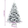 vidaXL Artificial Christmas Tree with 300 LEDs Green 240 cm PE and PVC