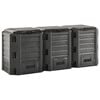 vidaXL Garden Composter Black 1200 L