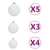 vidaXL Artificial Pre-lit Christmas Tree with Ball Set Blue 120 cm PVC