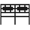 vidaXL Bed Headboard Black 140.5x4x100 cm Solid Wood Pine