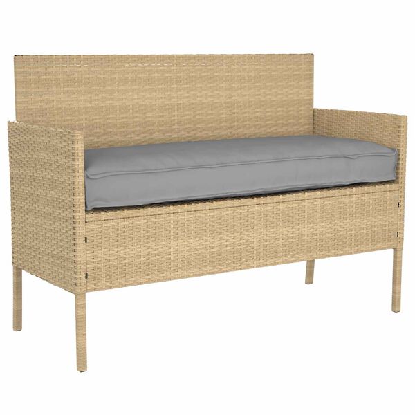 vidaXL Pallet Cushion Set 2 pcs Grey 150 x 40 x 8 cm Oxford fabric