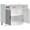 vidaXL Kitchen Base Cabinet Porto Grey Sonoma Engineered Wood