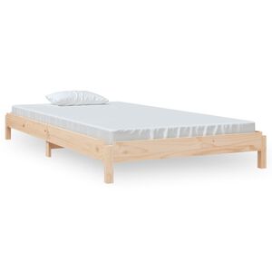 vidaXL Stack Bed without Mattress 100x200 cm Solid Wood Pine