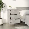 vidaXL Bedside Cabinets 2 pcs Concrete Grey 40x36x65 cm