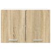 vidaXL Hanging Cabinet with Door Sonoma Oak and White 60 x 31 x 40 cm