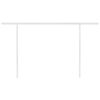 vidaXL Manual Retractable Awning with Posts 4x3 m Cream