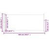 vidaXL Patio Retractable Side Awning 220x500 cm Grey