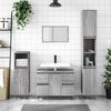 vidaXL Bathroom Cabinet Grey Sonoma 80x33x60 cm Engineered Wood