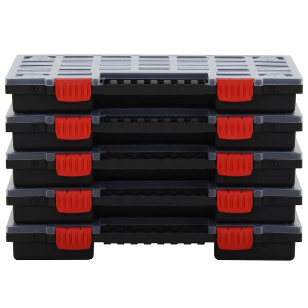 vidaXL Assortment Boxes 10 pcs 40x30x5 cm Polypropylene
