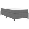 vidaXL Bed Frame with Mattress Light Grey 90 x 190 cm Fabric