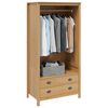 vidaXL Wardrobe Honey Brown 84 x 50 x 170 cm Solid Pine Wood