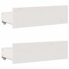 vidaXL Bed Frame without Mattress with Drawers White 90x190 cm Single Solid Wood Pine