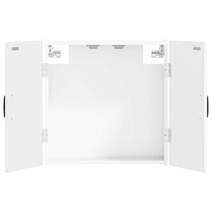 vidaXL Dartboard Cabinet HAARLEM High Gloss White Engineered Wood