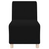 vidaXL Modular Sofa Unit Armless 3 pcs Black 55 x 74 x 82 cm