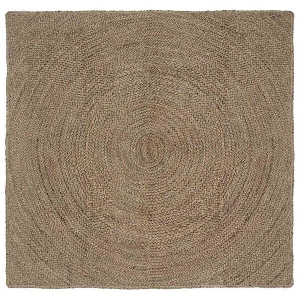 vidaXL Area Rugs Square Grey 160 x 160 cm Jute
