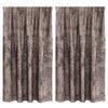vidaXL Velvet Curtains 2 pcs Cappuccino 140 x 140 cm Velvet