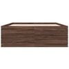 vidaXL Bed Frame without Mattress Brown Oak 120x200 cm