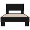 vidaXL Bed Frame without Mattress Black 75x190 cm Small Single