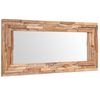 vidaXL Decorative Mirror Teak 120x60 cm Rectangular