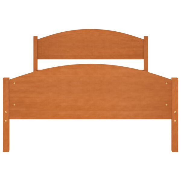 vidaXL Bed Frame without Mattress Honey Brown Solid Pine Wood 120x200cm