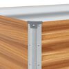 vidaXL Garden Raised Bed Light Brown 290 x 50 x 36 cm Galvanised Steel