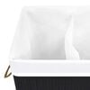 vidaXL Bamboo Laundry Basket Black 72 L