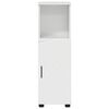 vidaXL Bathroom Cabinet with Storage High Gloss White 30 x 35 x 95 cm