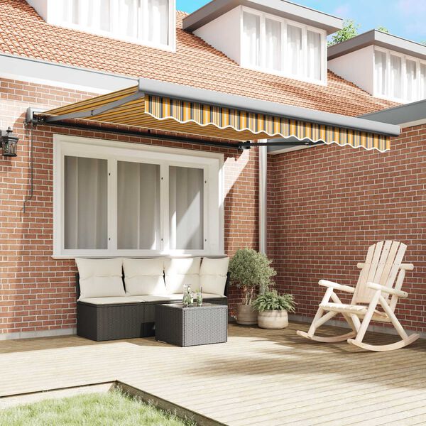 vidaXL Awning Multicolour 350 x 250 x 165 cm Polyester and Aluminium
