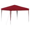 vidaXL Pop-up Party Tent Burgundy 288 x 288 x 245 cm Oxford Fabric