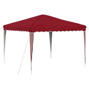vidaXL Pop-up Party Tent Burgundy 288 x 288 x 245 cm Oxford Fabric