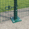 vidaXL Fence Post Green 10 x 1.6 m (25 x 25 mm mesh) Steel and PVC