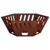 vidaXL Fire Pit Rusty 60 x 60 x 23 cm Weathering Steel