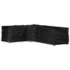 vidaXL L-Shaped Garden Furniture Cover 16 Eyelets 210x260x80 cm