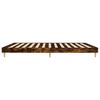 vidaXL Bed Frame without Mattress Smoked Oak 120x200 cm Engineered Wood
