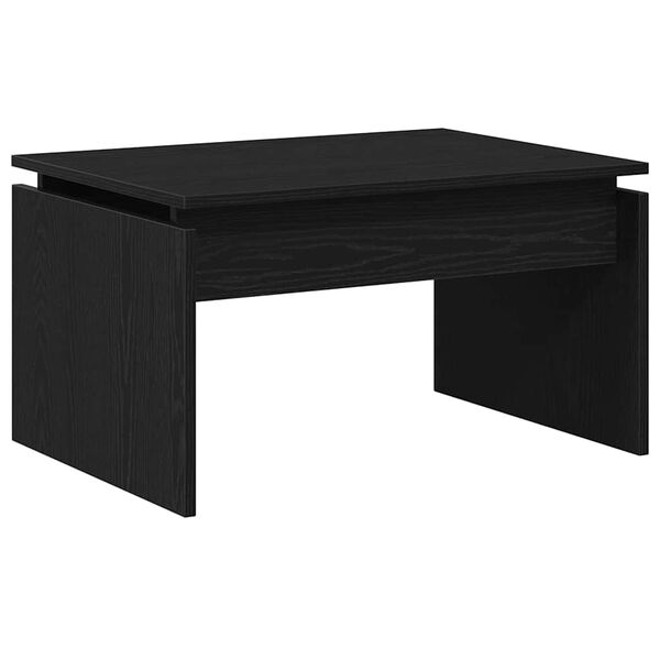 vidaXL Coffee Table Black Oak 68 x 50 x 38 cm Engineered Wood