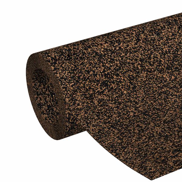 vidaXL Cork Roll Brown 500 x 100 cm Cork and Rubber