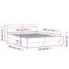 vidaXL Bed Frame without Mattress Grey Sonoma 150x200 cm King Size