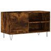 vidaXL Record Cabinet Smoked Oak 85x38x48 cm Engineered Wood