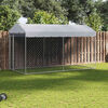 vidaXL Outdoor Dog Kennel with Canopy Top 382x192x225 cm