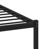 vidaXL Metal Bed Frame without Mattress Smoked Oak 140x190 cm