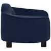 vidaXL Dog Sofa Blue 67x47x36 cm Plush