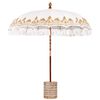 vidaXL Balinese Parasol with Base &Oslash; 210-220 cm Cream