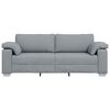 vidaXL Sofa Light Grey 219 x 77 x 82 cm Fabric