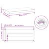 vidaXL Wall Shelves 2 pcs 50x23.5x3 cm Silver Stainless Steel