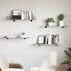 vidaXL Bookshelf Boards 4 pcs Concrete Grey 80x20x1.5 cm Engineered Wood