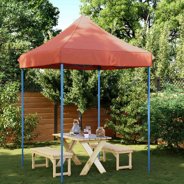 vidaXL Party Tent Folding Terracotta 200 x 200 x 306 cm Oxford Fabric