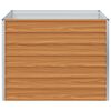 vidaXL Garden Raised Bed 100x100x77 cm Galvanized Steel Silver